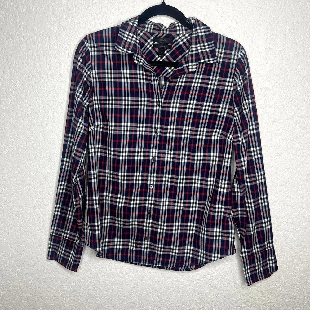 J. Crew Plaid Shirt Size‎ 10